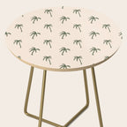 Vintage palm tree beach doodle pattern Side Table Gallery Image 2