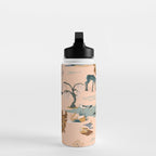 Cute Peach Wildlife Pattern Water Bottle Gallery Image 3
