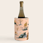 Cute Peach Wildlife Pattern Wine Chiller Gallery Image 3
