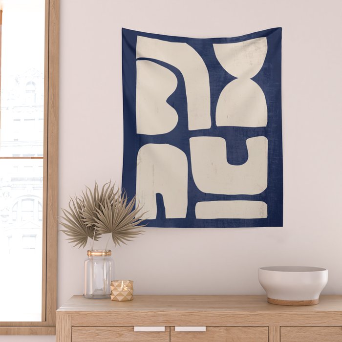 Minimal Shapes 15 Wall Tapestry Gallery Image 2