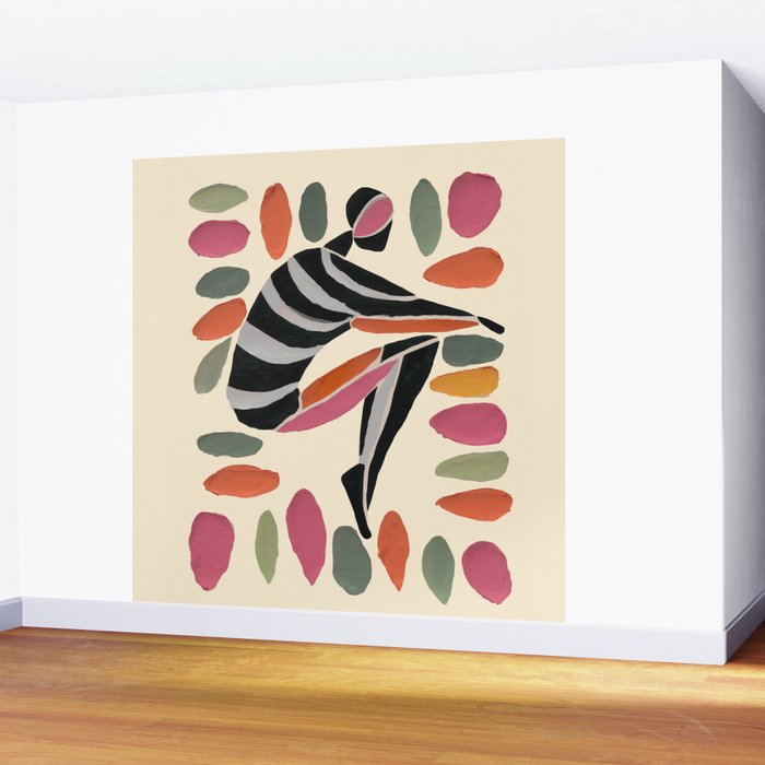 Dance of Shapes Wall Mural Gallery Image 2