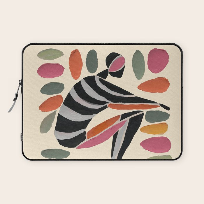 Dance of Shapes Laptop Sleeve Gallery Image 1