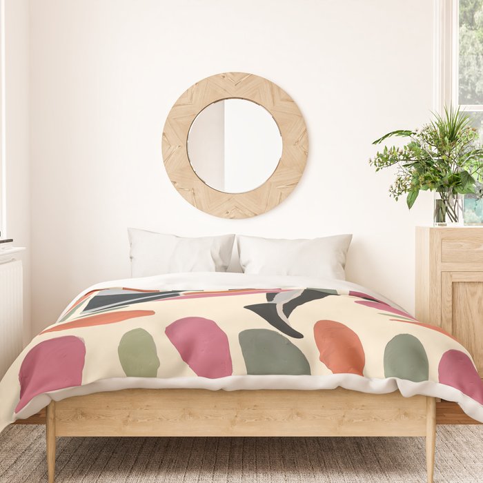 Dance of Shapes Duvet Cover Gallery Image 3