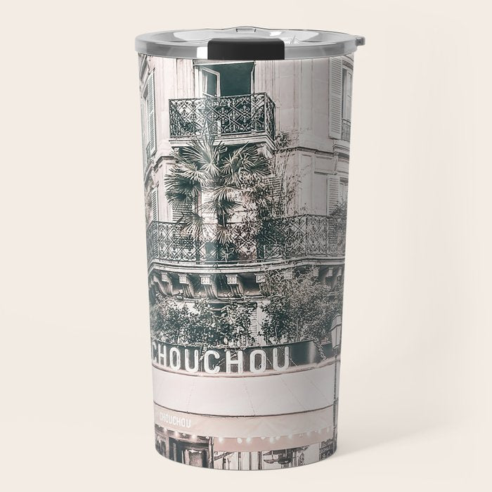 Paris City Poster Travel Mug Gallery Image 1