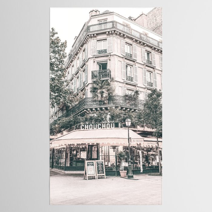 Paris City Poster Tablecloth Gallery Image 2