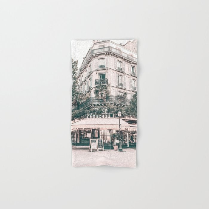 Paris City Poster Bath Towel Gallery Image 1