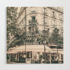 Paris City Poster Wood Wall Art Gallery Image 1