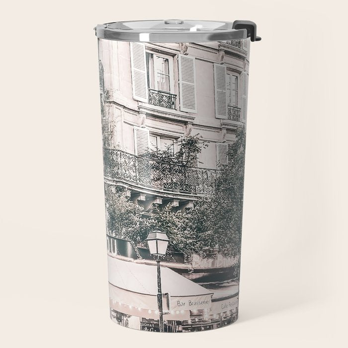 Paris City Poster Travel Mug Gallery Image 2