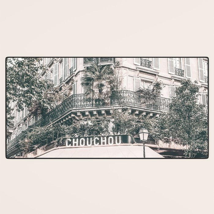 Paris City Poster Desk Mat Gallery Image 3