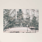 Paris City Poster Welcome Mat Gallery Image 1