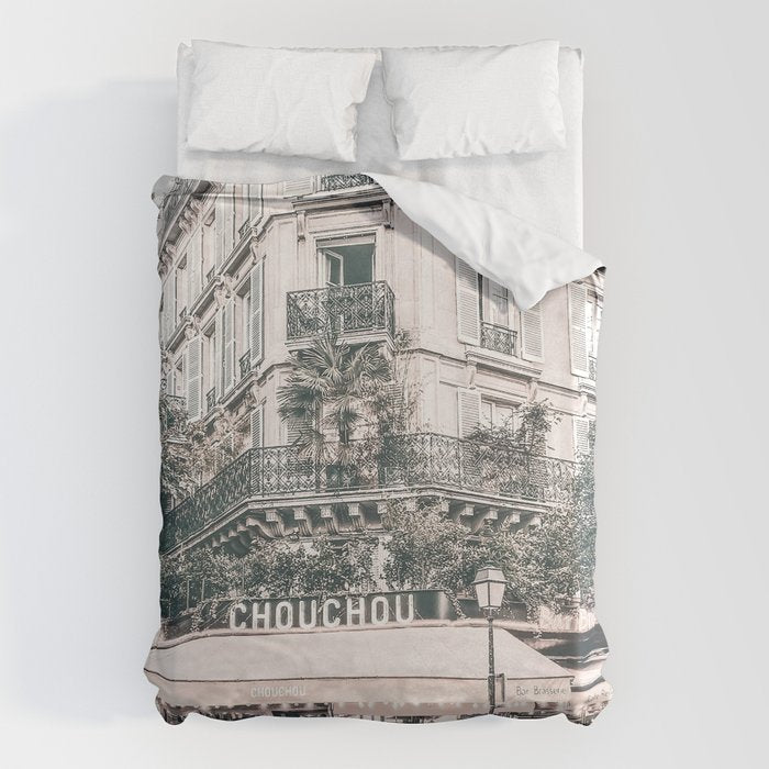 Paris City Poster Duvet Cover Gallery Image 6