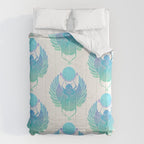 Egyptian Scarab - Turquoise OmbrÃ© Comforter Gallery Image 6