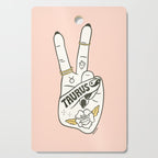 TAURUS (PEACE SIGN COLLECTION) Cutting Board Gallery Image 1