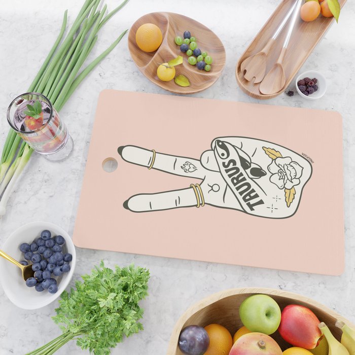 TAURUS (PEACE SIGN COLLECTION) Cutting Board Gallery Image 2