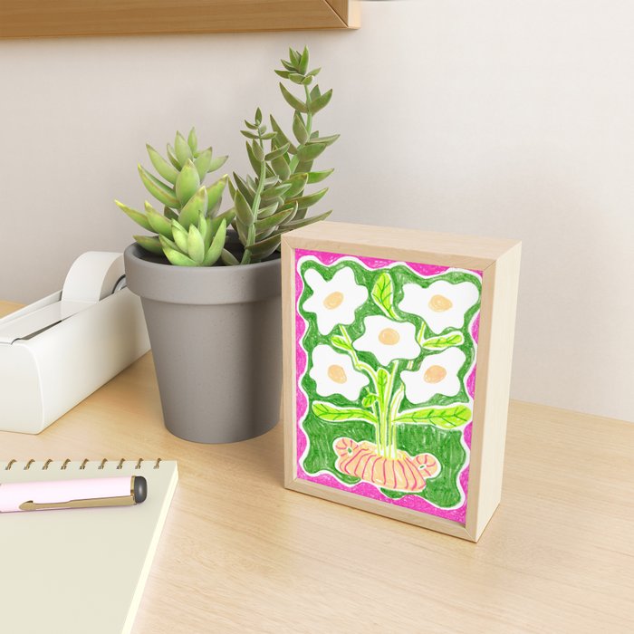 Daisies in a Vase Mini Art Print Gallery Image 2