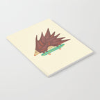 Hedgehog in hair raising speed Notebook Gallery Image 2
