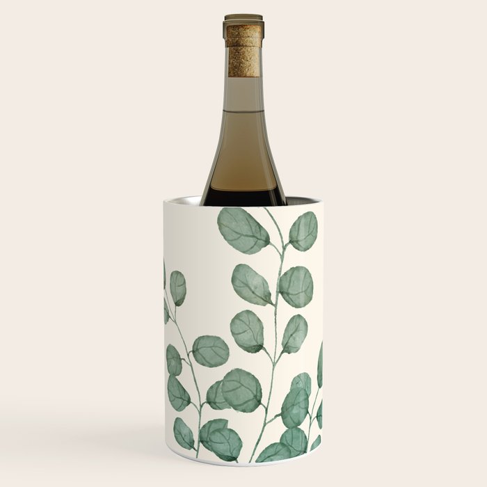 Watercolor Eucalyptus Wine Chiller Gallery Image 1