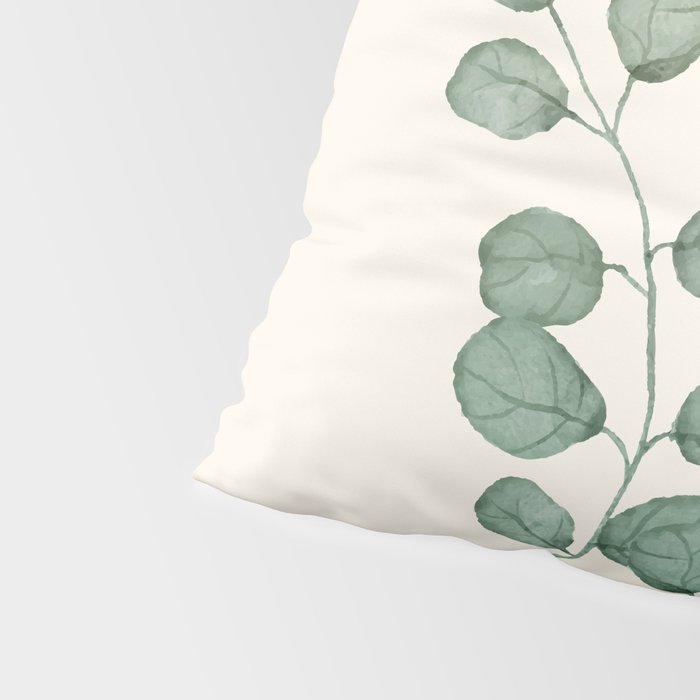 Watercolor Eucalyptus Pillow Sham Gallery Image 4