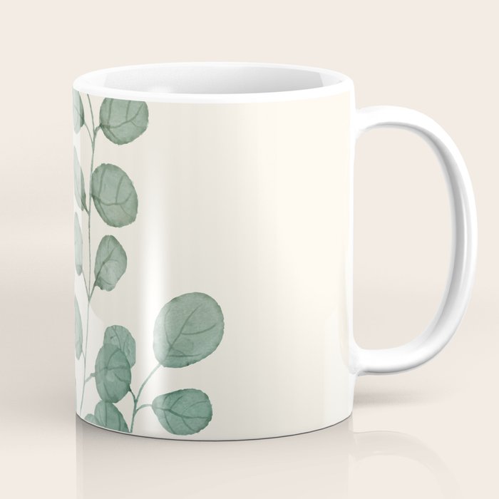 Watercolor Eucalyptus Coffee Mug Gallery Image 1