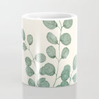 Watercolor Eucalyptus Coffee Mug Gallery Image 4