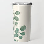 Watercolor Eucalyptus Travel Mug Gallery Image 2