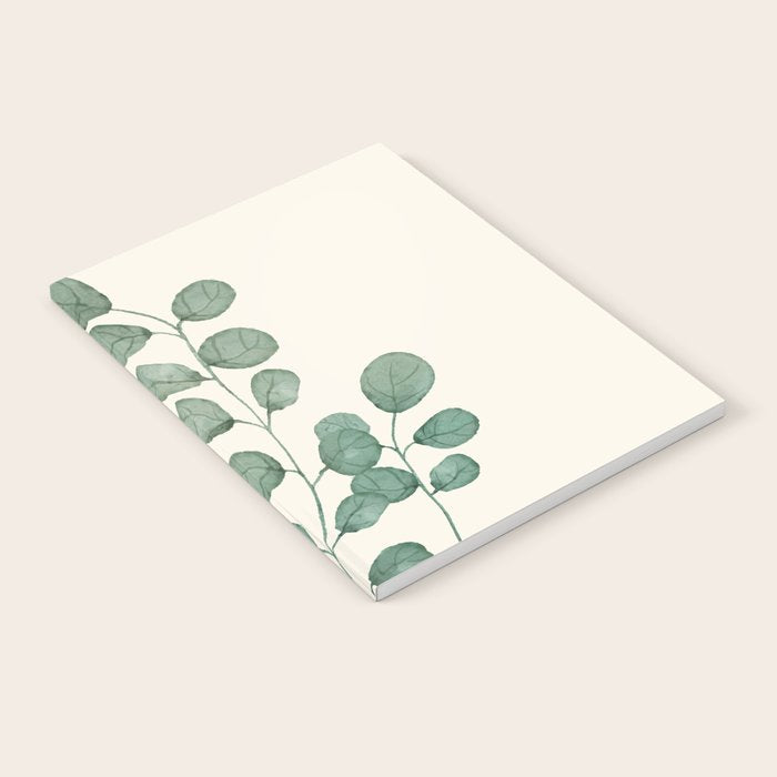 Watercolor Eucalyptus Notebook Gallery Image 1