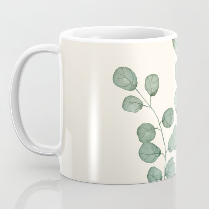 Watercolor Eucalyptus Coffee Mug Gallery Image 3
