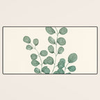 Watercolor Eucalyptus Desk Mat Gallery Image 3