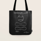 Baseball Patent - Black Tote Bag Gallery Image 1