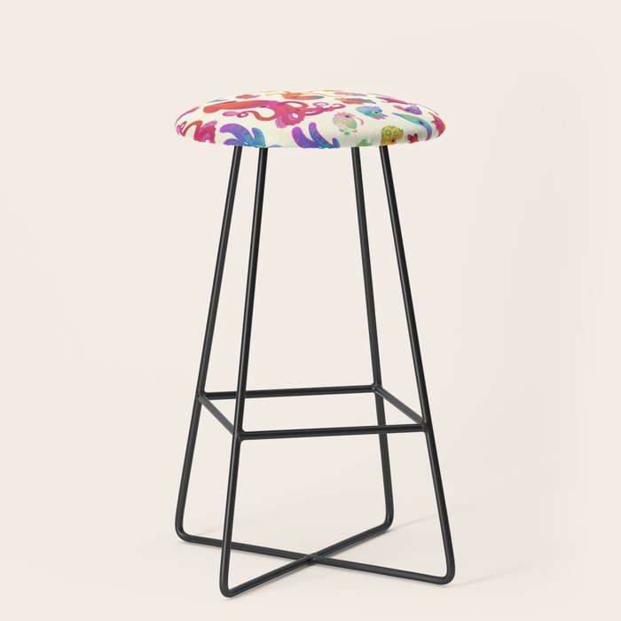 Cephalopod - pastel Stool Gallery Image 1