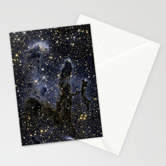 Pillars of Creation / Eagle Nebula in infrared (NASA/ESA Hubble Space Telescope) Stationery Card Gallery Image 2