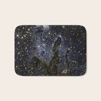 Pillars of Creation / Eagle Nebula in infrared (NASA/ESA Hubble Space Telescope) Bath Mat Gallery Image 1