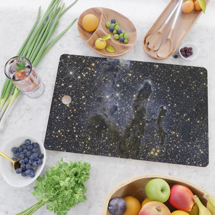 Pillars of Creation / Eagle Nebula in infrared (NASA/ESA Hubble Space Telescope) Cutting Board Gallery Image 2