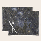 Pillars of Creation / Eagle Nebula in infrared (NASA/ESA Hubble Space Telescope) Placemat Gallery Image 1