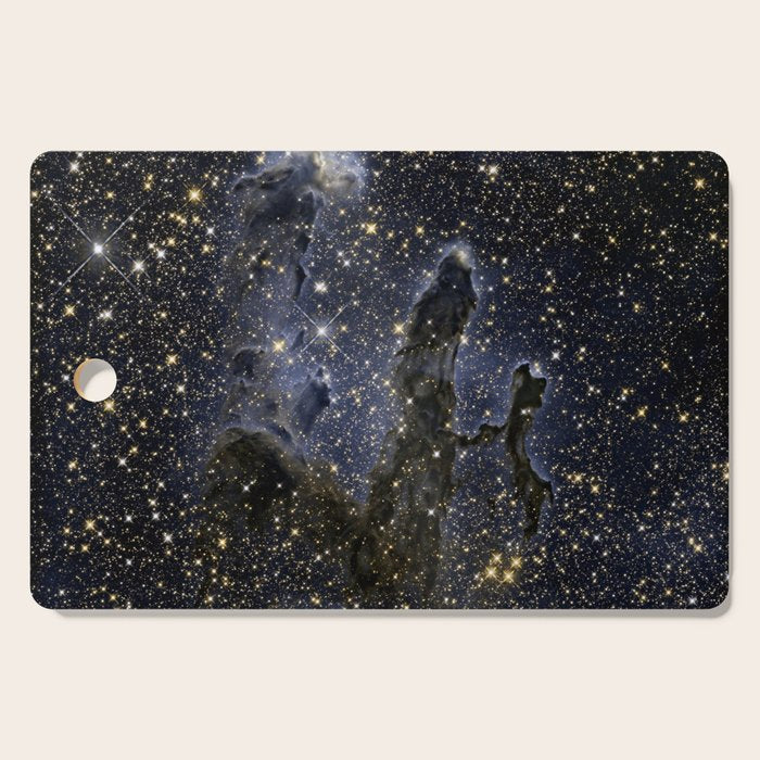Pillars of Creation / Eagle Nebula in infrared (NASA/ESA Hubble Space Telescope) Cutting Board Gallery Image 1