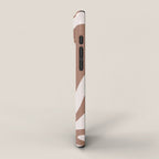 Retro Liquid Swirl Contemporary Abstract Pattern 2 in Mocha Latte Brown iPhone Case Gallery Image 2