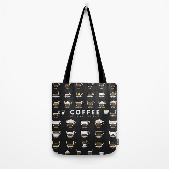 Coffee Types Chart Tote Bag Gallery Image 2