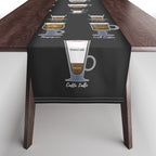 Coffee Types Chart Table Runner Gallery Image 1