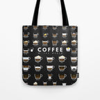 Coffee Types Chart Tote Bag Gallery Image 1