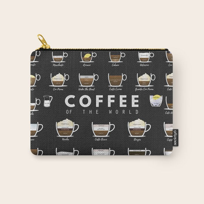 Coffee Types Chart Carry All Pouch Gallery Image 1