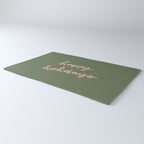 Happy Holidays Green & Pink Rug Gallery Image 3