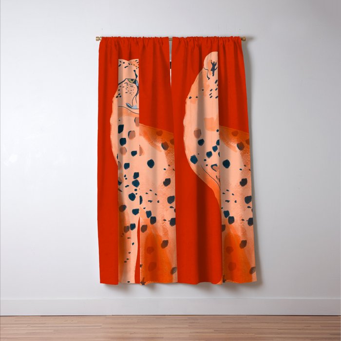 Cheetah 17 Window Curtain Gallery Image 3