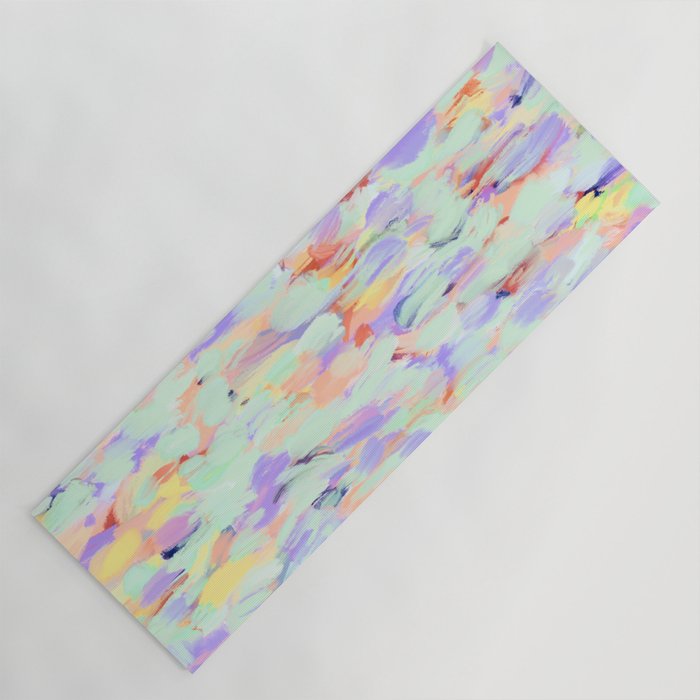 Artistic summer brushstrokes AS Yoga Mat Gallery Image 1