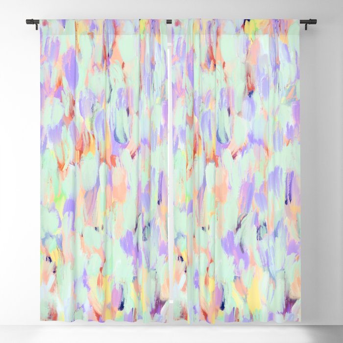 Artistic summer brushstrokes AS Window Curtain Gallery Image 1
