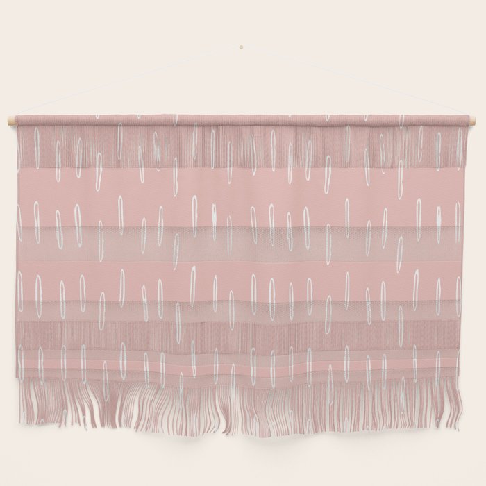 Boho Raindrops Pink Wall Hanging Gallery Image 1