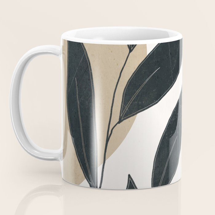 Abstract Art Tropical Leaves 5 Coffee Mug Gallery Image 3
