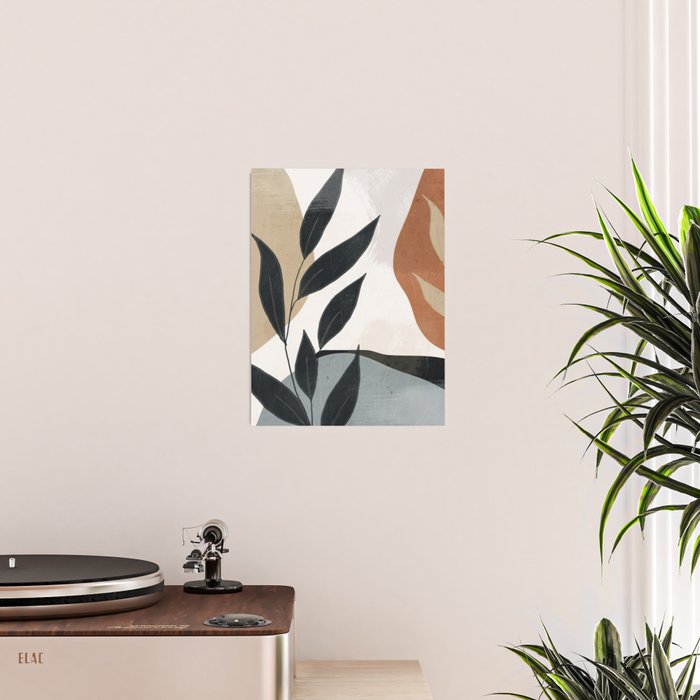 Abstract Art Tropical Leaves 5 Poster Gallery Image 2