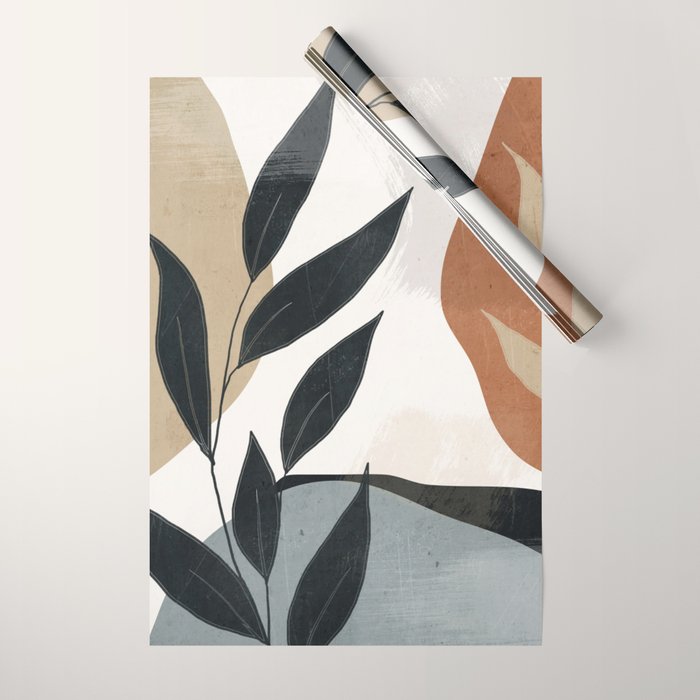 Abstract Art Tropical Leaves 5 Wrapping Paper Gallery Image 1