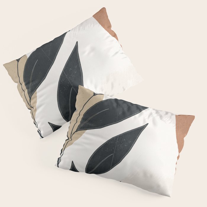 Abstract Art Tropical Leaves 5 Pillow Sham Gallery Image 3