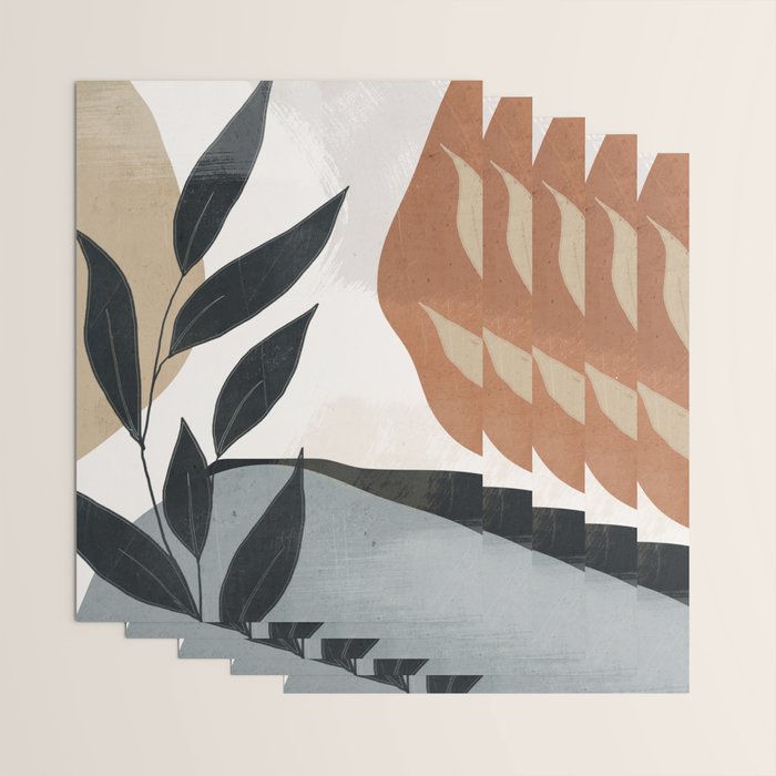 Abstract Art Tropical Leaves 5 Wrapping Paper Gallery Image 3